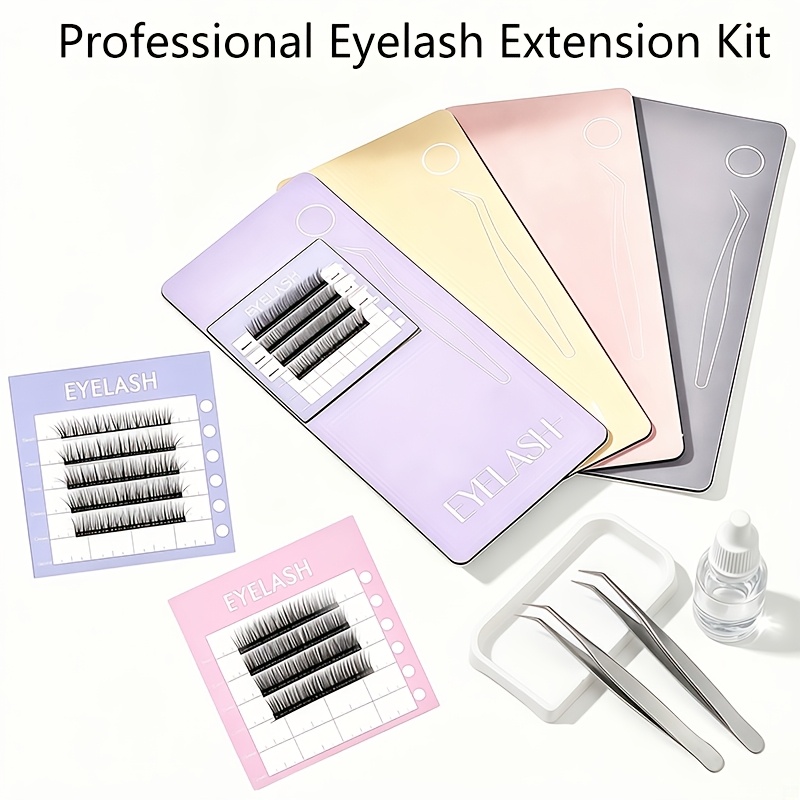 Lash Tile Palette - 3pcsProfessional Magnetic Eyelash Extension Kit Palette