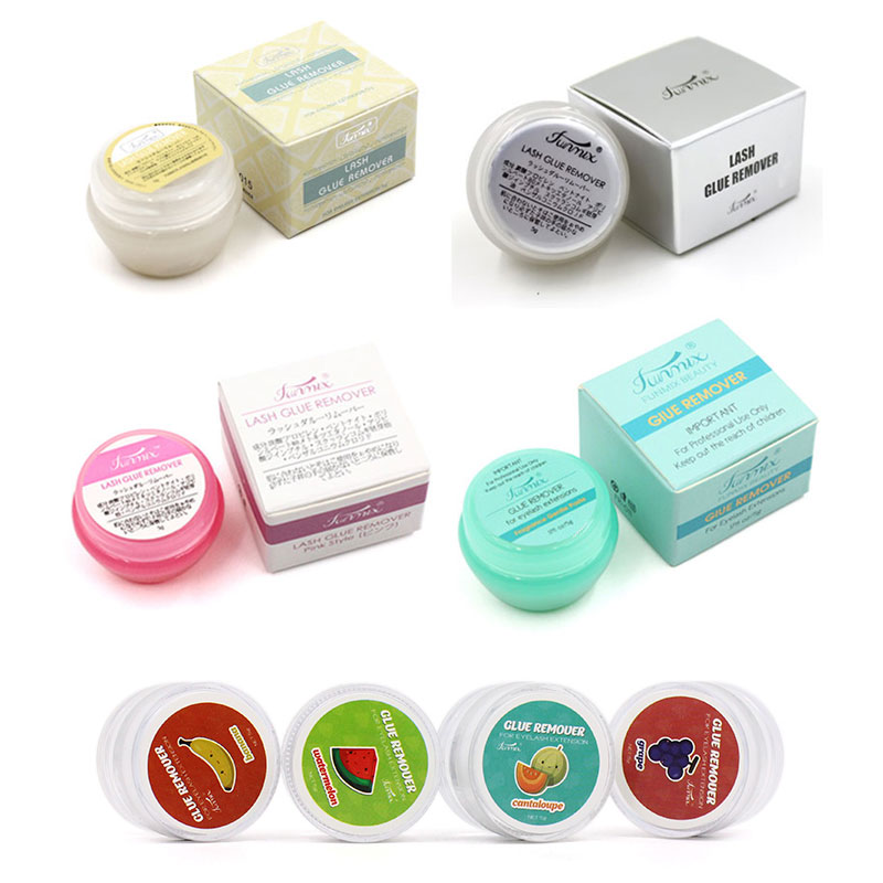 Lash Removal Cream - 10pcs Fruit Flavour Eyelash Glue Remover