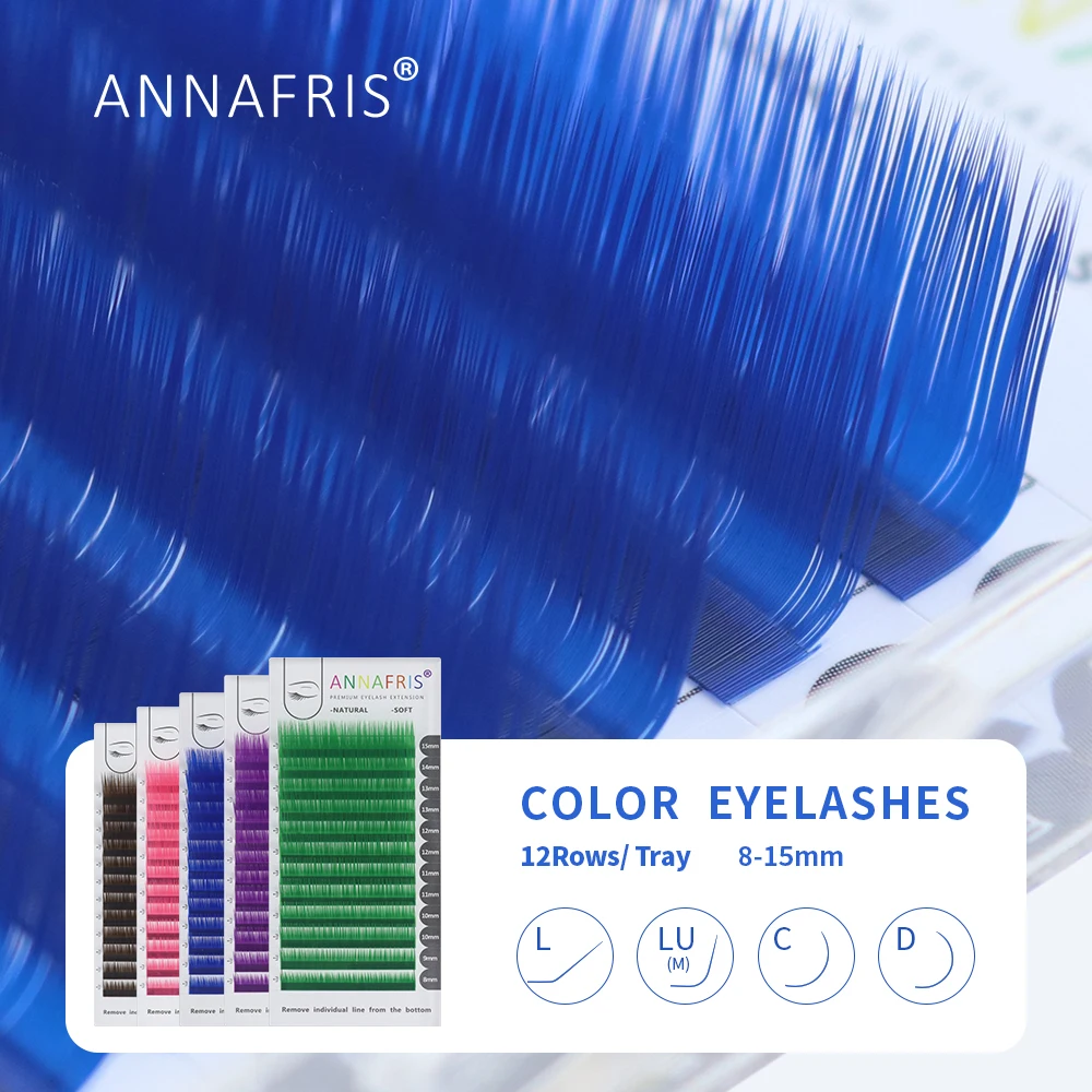 Lash Tile Palette - ANNAFRIS Individual Colored Eyelash Extension C