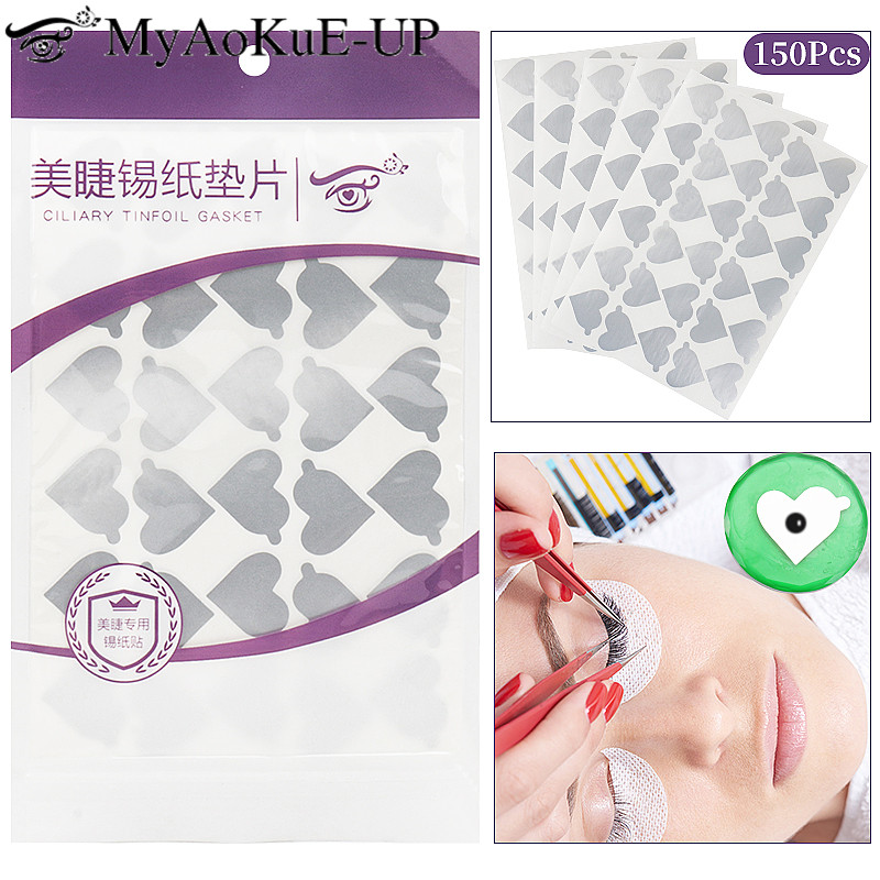 Lash Tile Palette - 300pcs Disposable Eyelash Glue Holder Foil