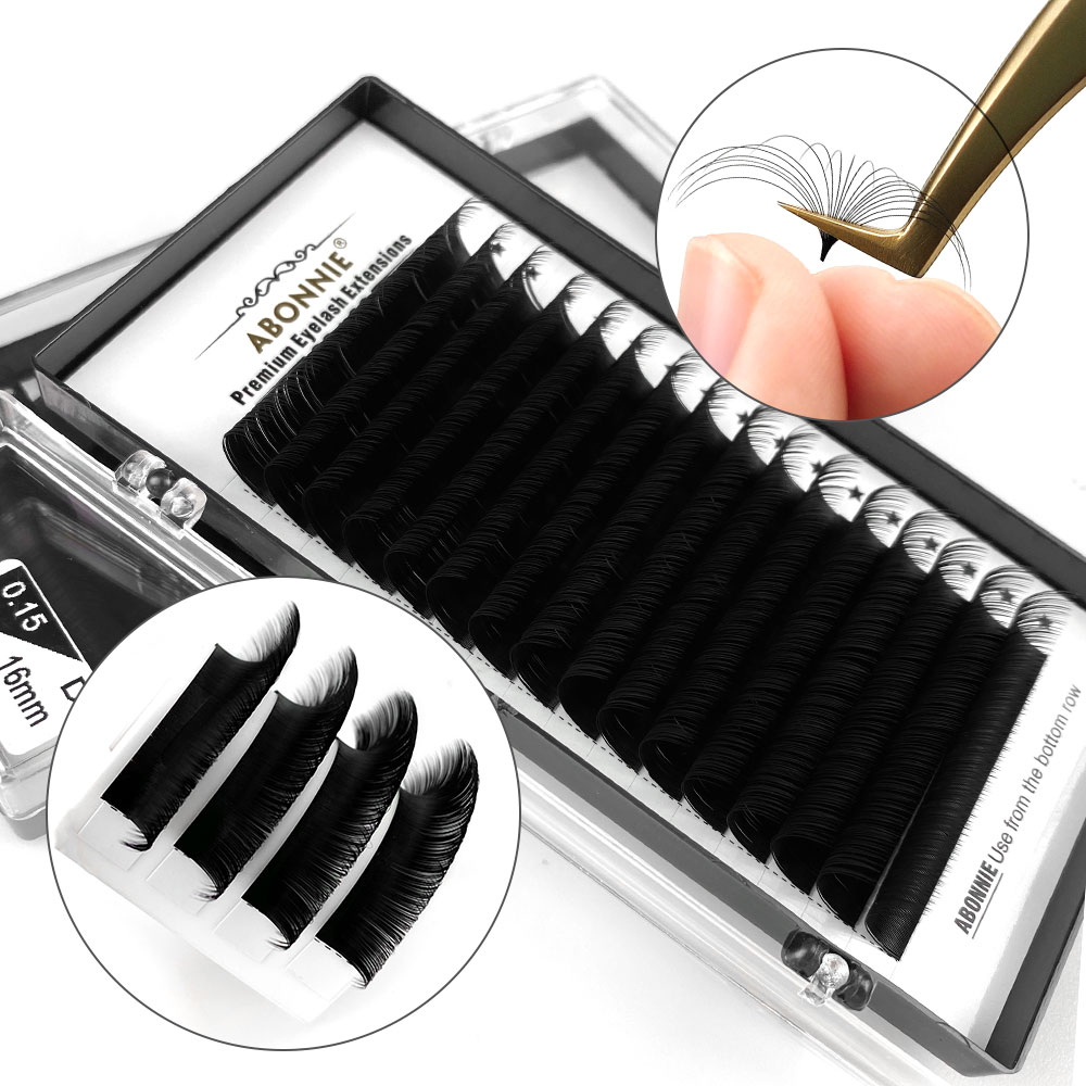 Eyelash Extension C Curl - Abonnie Eyelashes Extension Silk Soft Professionals