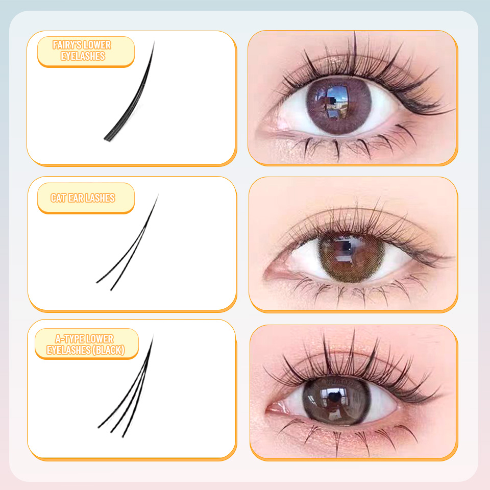 NEW 9 Styles DIY Lower Lash Cl - огляд і ціна Eyelash Extension Anime Style