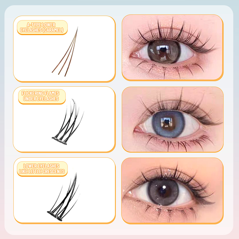 NEW 9 Styles DIY Lower Lash Cl - огляд і ціна Eyelash Extension Anime Style