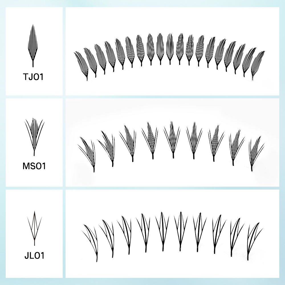 NATUHANA Narrow Spiky Premade  - огляд і ціна Eyelash Extension Anime Style