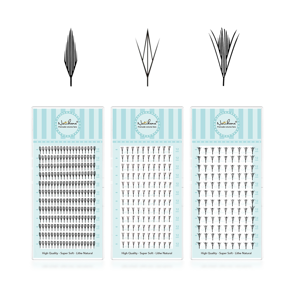 NATUHANA Narrow Spiky Premade  - огляд і ціна Eyelash Extension Anime Style