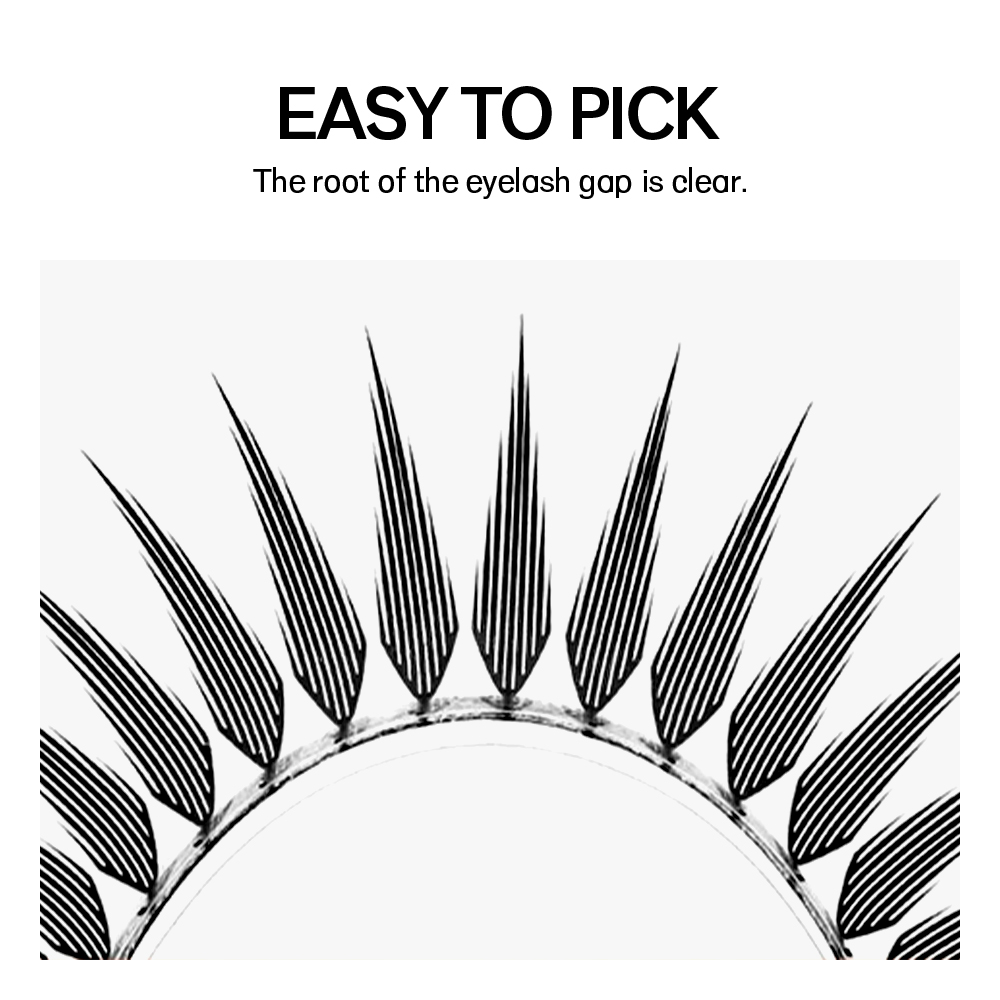 NATUHANA Narrow Spiky Premade  - огляд і ціна Eyelash Extension Anime Style
