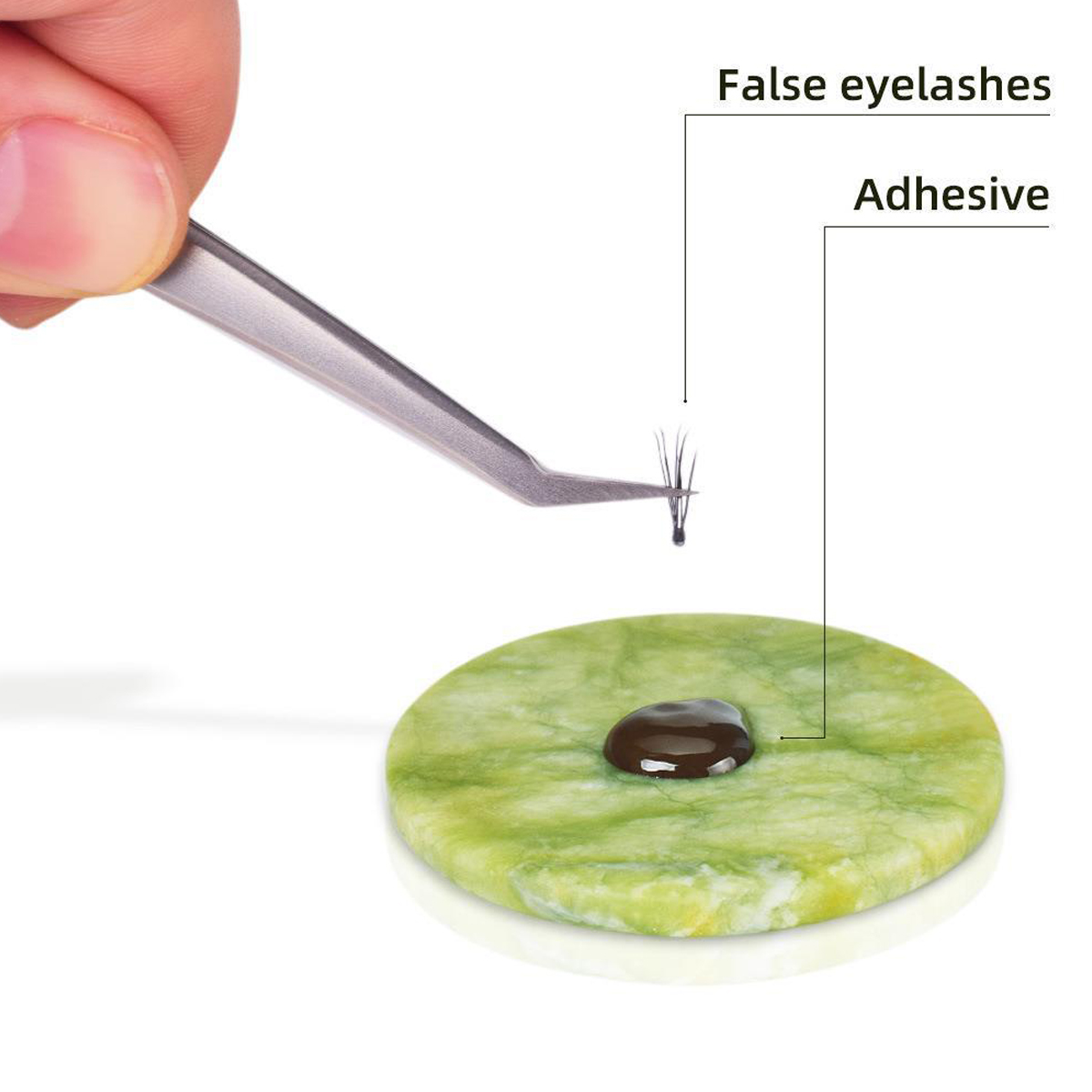 1/2PCS Eyelash Glue Pallet Las - огляд і ціна Lash Tile Palette