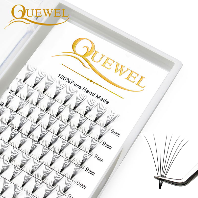 Quewel Premade Fans Lashes 8D/ - огляд і ціна Eyelash Extension C Curl
