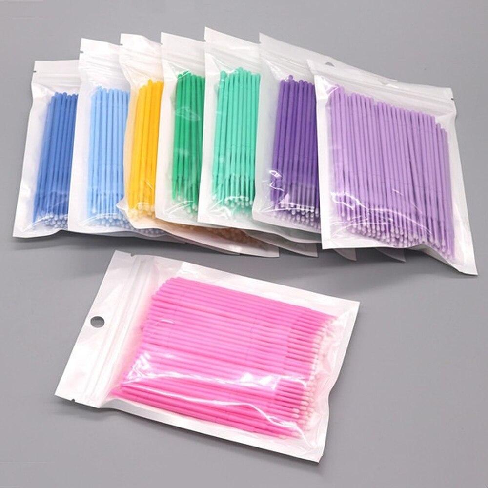 100pcs/lot Micro Brushes Make  - огляд і ціна Eyelash Extension Uv Glue