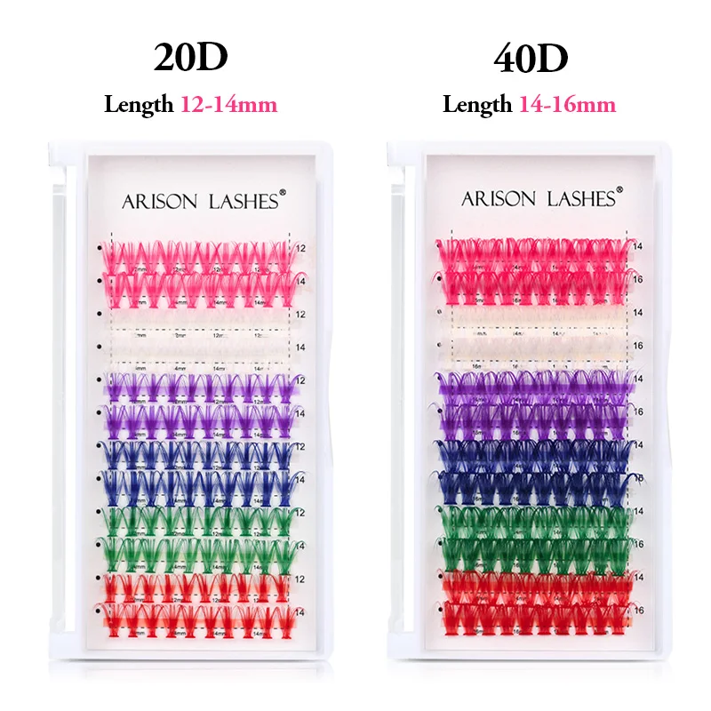 ARISON 12 Rows Mixed Colored C - огляд і ціна Lash Tile Palette