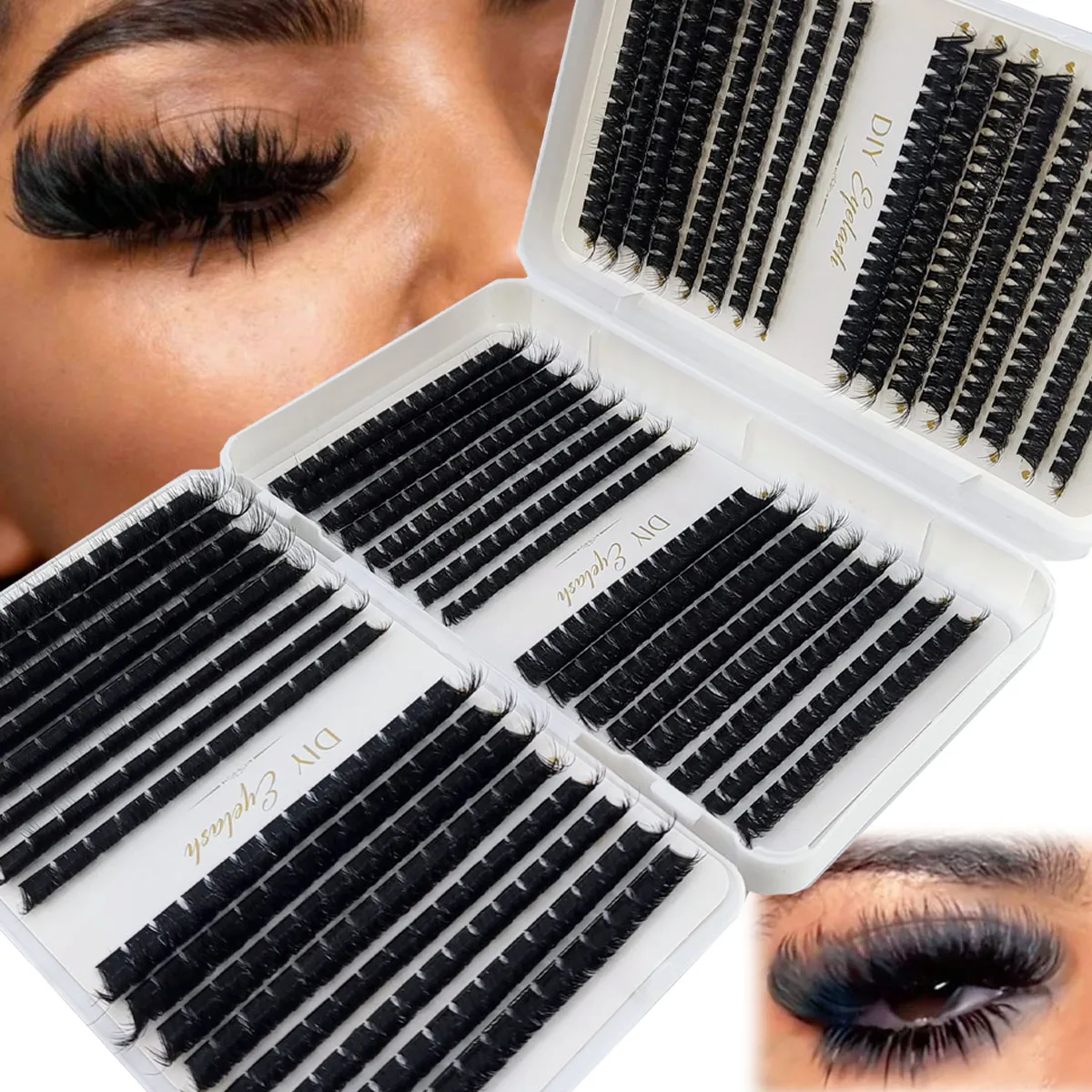 HBZGTLAD 200D-60D Bottom and P - огляд і ціна Eyelash Extension Single Lash