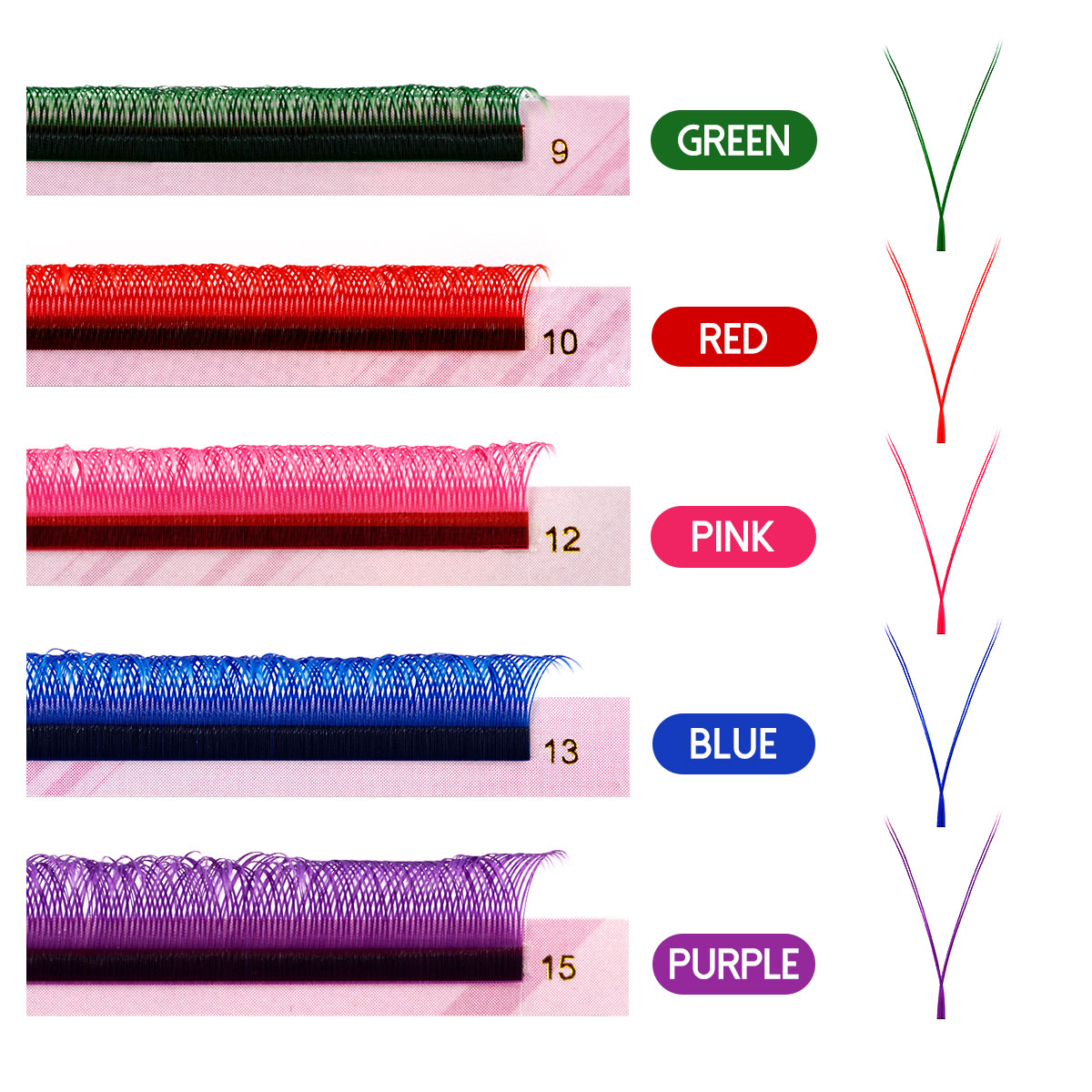 ARISON Mixed Color YY Lashes P - огляд і ціна Lash Tile Palette