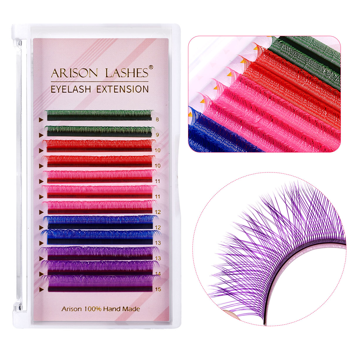 ARISON Mixed Color YY Lashes P - огляд і ціна Lash Tile Palette