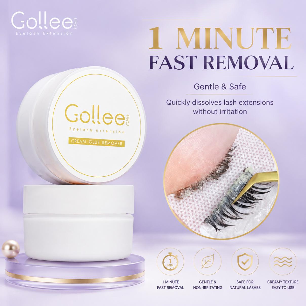Gollee Peach Smell 15g Eyelash - огляд і ціна Lash Removal Cream