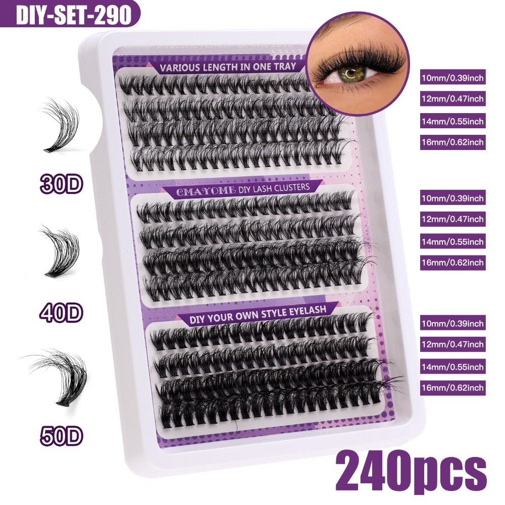 Natural Look False Eyelashes W - огляд і ціна Eyelash Extension Natural Look