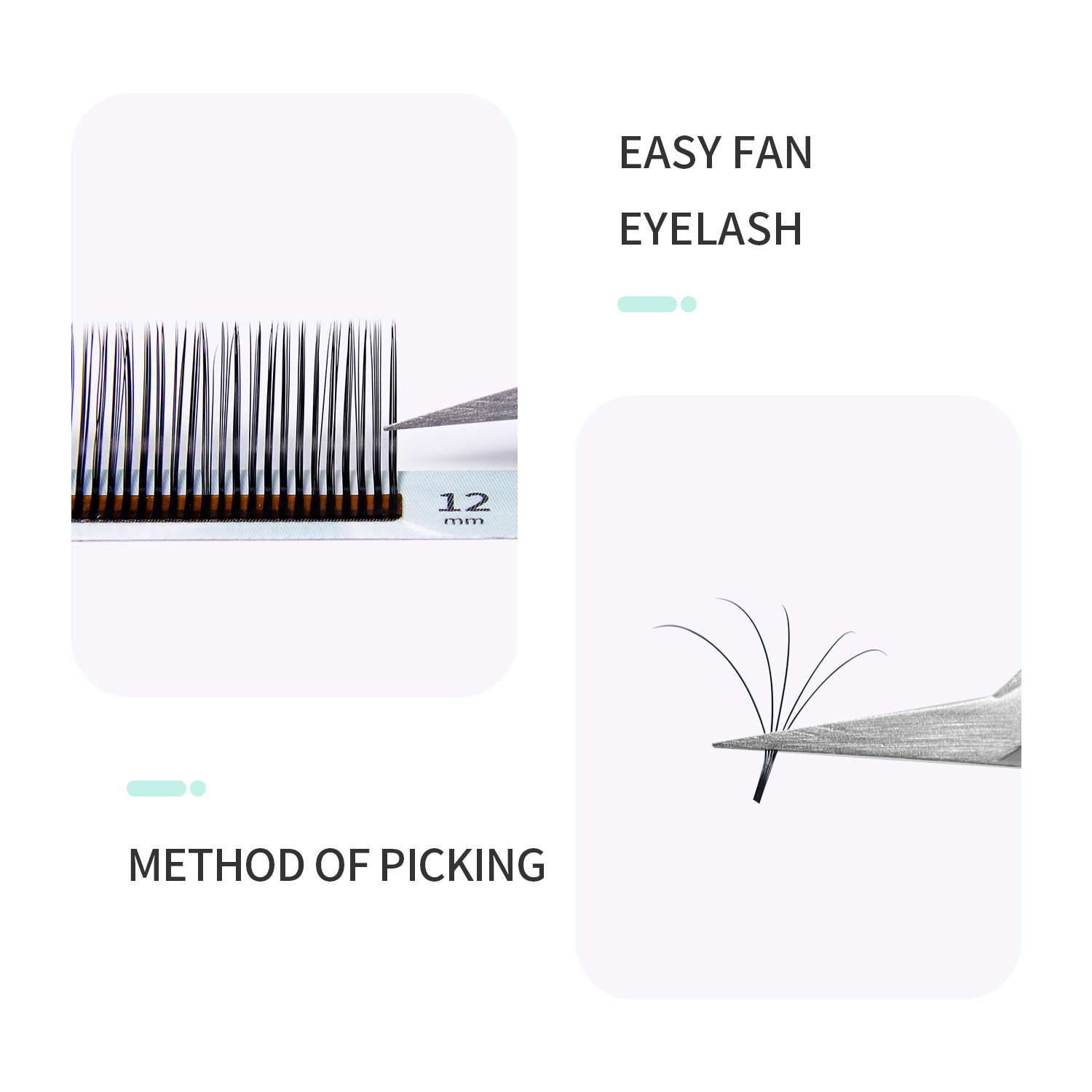 GLAMLASH 5D Flower Lashes Volu - огляд і ціна Eyelash Extension Anime Style