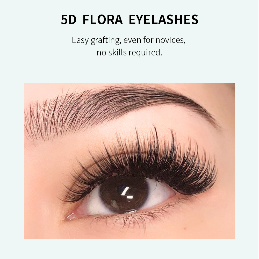 GLAMLASH 5D Flower Lashes Volu - огляд і ціна Eyelash Extension Anime Style