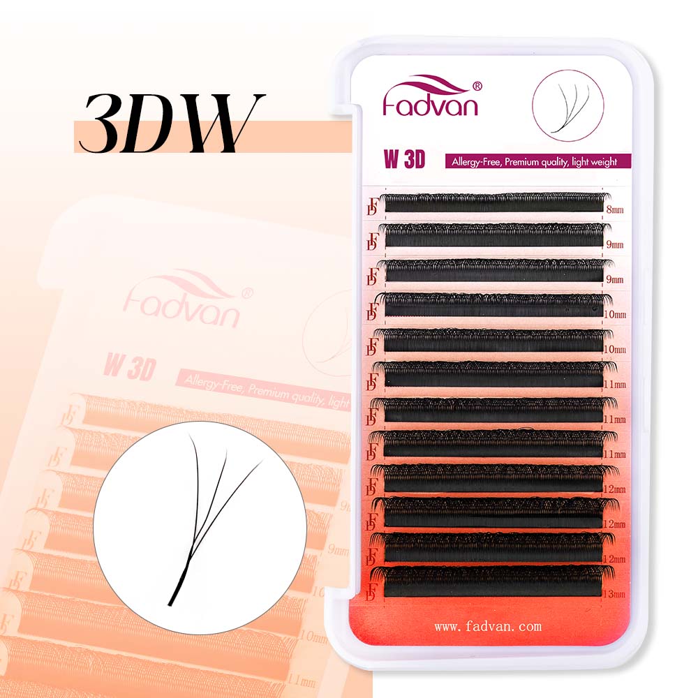 FADVAN 3D Lashes W Shaped Eyel - огляд і ціна Eyelash Extension C Curl