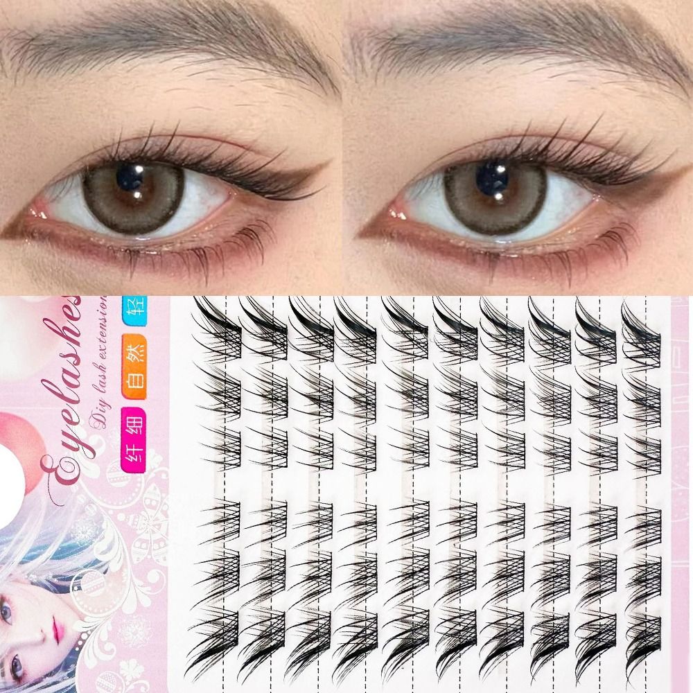 Women Beauty 3D Cat Eye Cluste - огляд і ціна Eyelash Extension C Curl