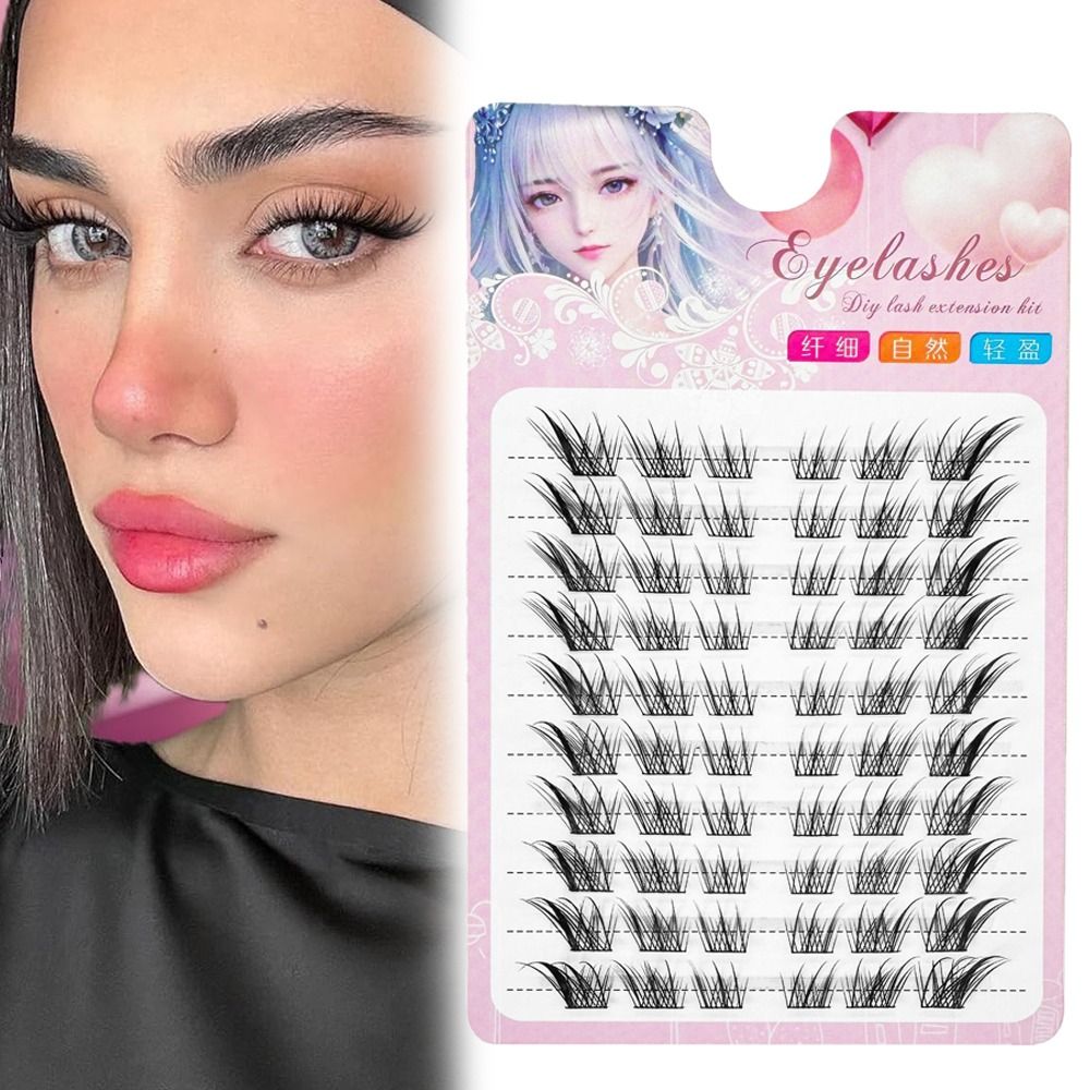 Women Beauty 3D Cat Eye Cluste - огляд і ціна Eyelash Extension C Curl